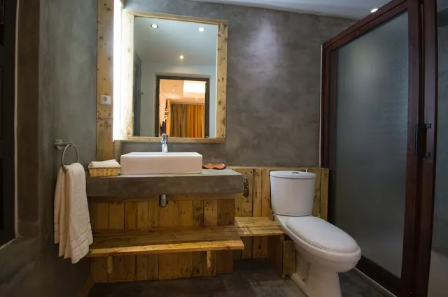 غرفة قياسية بسرير كينج بإطلالة على المسبح بغرفة نوم واحدة بحمام خاص، Villa Alizée 10/10