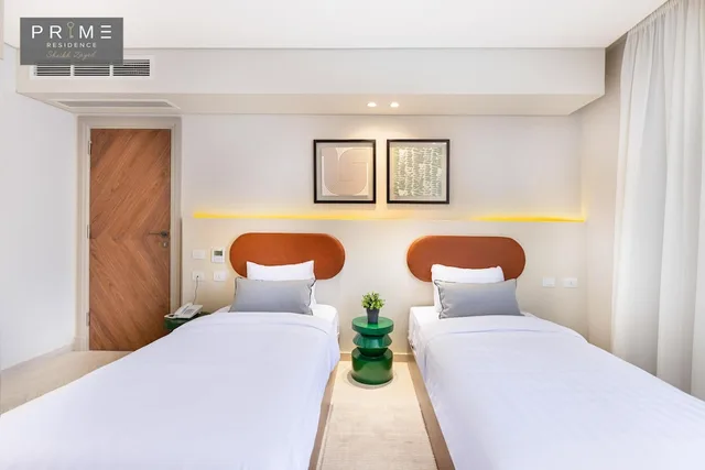 Superior, Apartment, Twin Beds, Prime Residence Sheikh Zayed 2/10