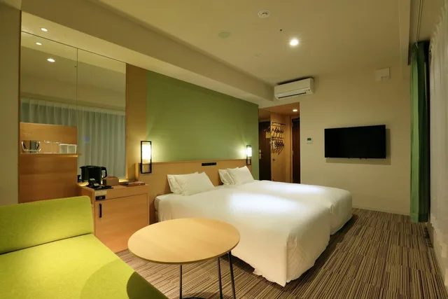 غرفة سوبيريور ركنية بسريرين منفصلين مع أريكة في طابق مرتفع، The Singulari Hotel And Skyspa At Universal Studios Japan 10/10
