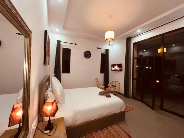 غرفة كومفورت بسرير مزدوج بإطلالة على المسبح، Dar Ayman Essaouira 8/10