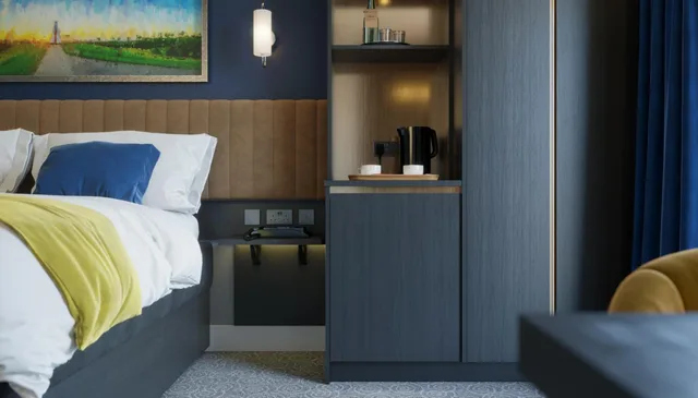 غرفة بسرير كينج لذوي الإعاقة، Hotel La Tour 3/5