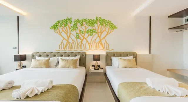 غرفة ديلوكس ثلاثية بشرفة، River Front Krabi Hotel 3/3