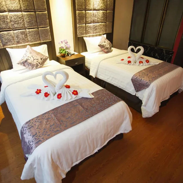 غرفة ديلوكس بسريرين منفصلين، Grand Pink Hotel Hat Yai 2/6
