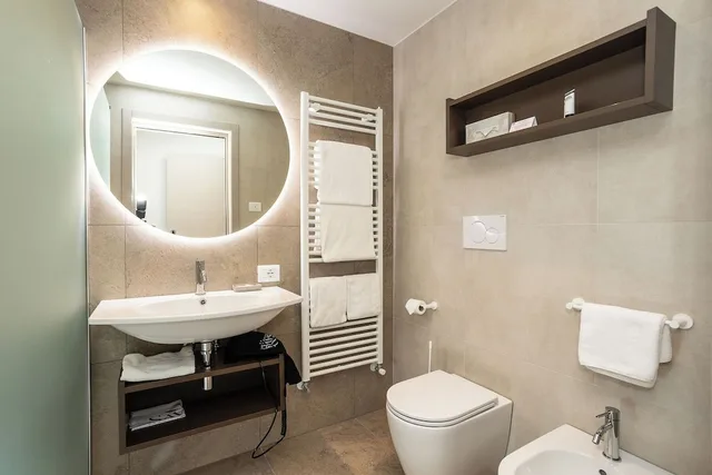 غرفة بسرير مزدوج أو سريرين منفصلين، Savoia Thermae Spa 6/10