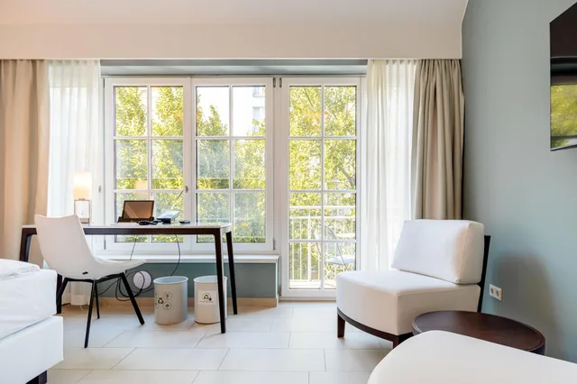 جناح جونيور بإطلالة على الحديقة بشرفة، Hotel Spiess Spiess Appartement Pension 7/9