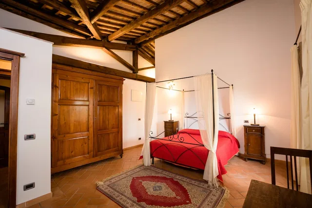 غرفة ديلوكس بسرير كوين مع أريكة، Agriturismo Villa Graziella 1/1