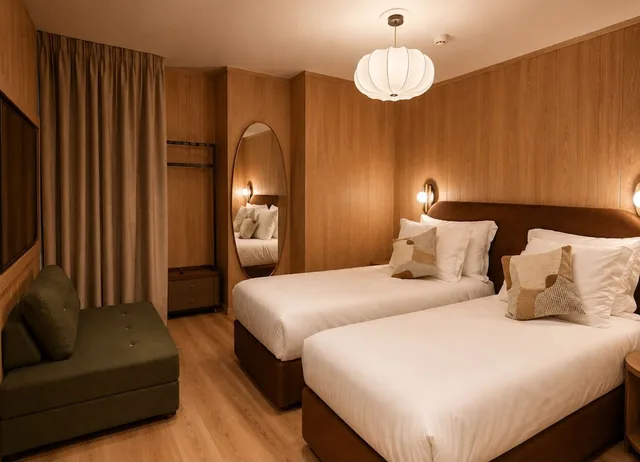 غرفة قياسية بسريرين منفصلين، France Hotel Amsterdam 3/9