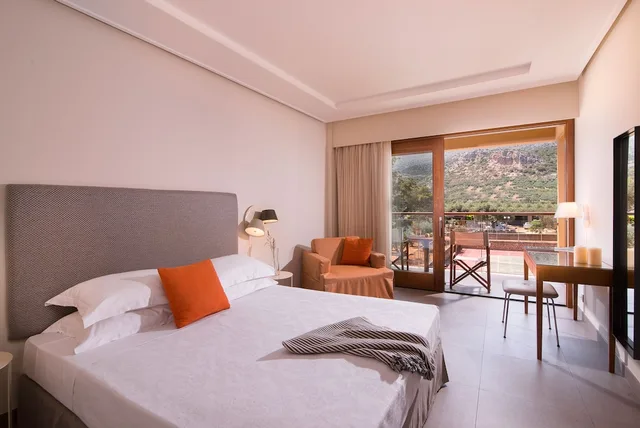 غرفة سوبيريور بسريرين منفصلين بإطلالة على الجبل، Kernos Beach Hotel and Bungalows 1/2
