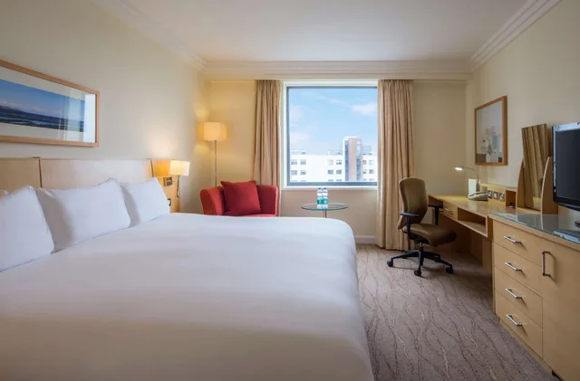 غرفة ديلوكس بسرير كينج بحوض استحمام، Hilton Dublin Airport 1/4