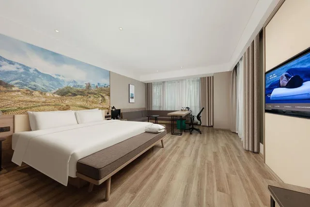 غرفة تنفيذية بسرير كينج وسرير كوين، Atour Hotel Hangzhou Jinsha Lake 1/1