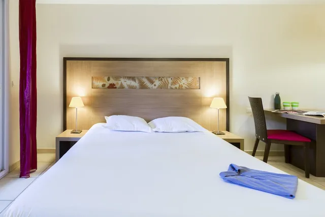 استوديو بسرير كوين، Appart Hotel Garden & City Rousset 3/7