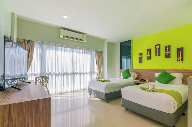 استوديو بسرير كوين بإطلالة على المدينة، The Lantern Resorts Patong Phuket 1/5