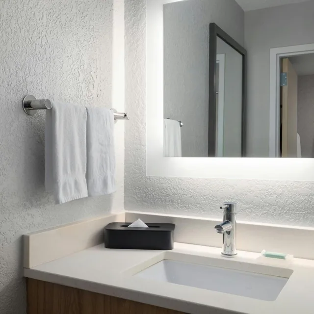 جناح بسريرين مزدوجين مع سرير سحّاب إضافي مع أريكة لذوي الإعاقة، Springhill Suites By Marriott Boca Raton 3/3