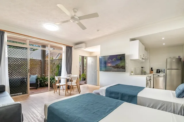 استوديو بسريرين منفصلين، Byron Central Apartments 2/5