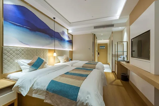 غرفة بزنس بسريرين منفصلين، GreenTree Eastern Xuzhou High Speed Railway Station West Exit Station Hotel 1/1