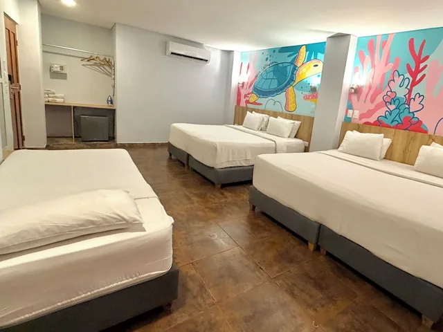 غرفة عائلية بسرير كينج وسريرين مزدوجين، Hotel Caribbean Cartagena 2/10