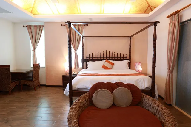 غرفة قياسية بسرير كوين، The Mudan Hot Springs Resorts and Villa 1/3