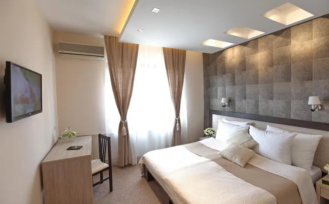 غرفة بسرير مزدوج أو سريرين منفصلين، Garni Hotel Vozarev 10/10