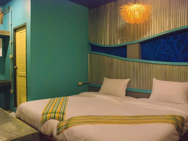 غرفة بسريرين منفصلين، Seabox Khaolak Hostel 2/2