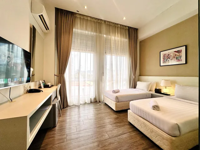 غرفة قياسية بسريرين منفصلين، T+ Hotel Macallum 1/7
