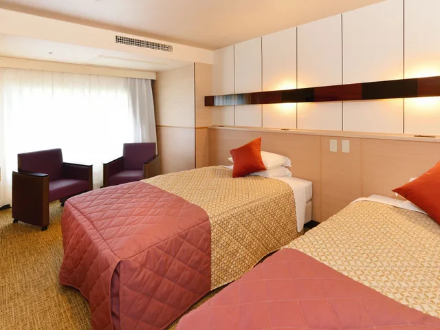 غرفة بسريرين منفصلين للمدخنين، Heiannomori Kyoto Hotel 2/3