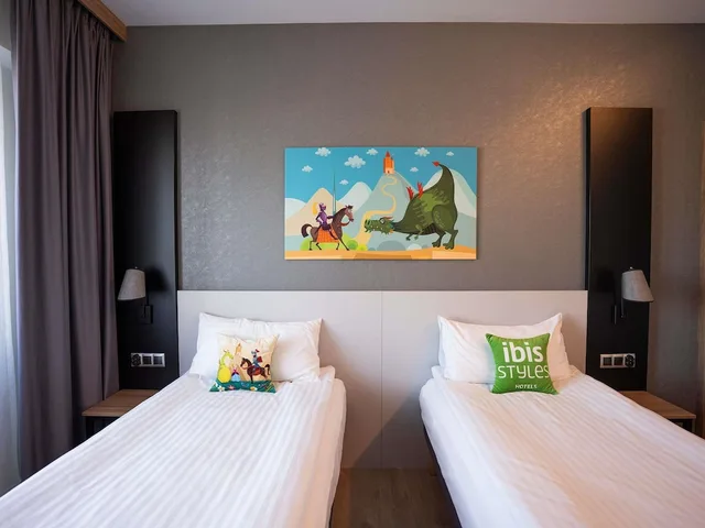 غرفة بسريرين منفصلين، Ibis Styles Grudziadz 1/10