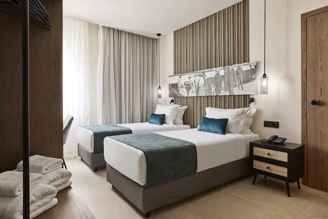 2 Bedrooms, Family, Queen and Twin Beds, Athenarum Portus Life & Style Hotel Piraeus 1/2