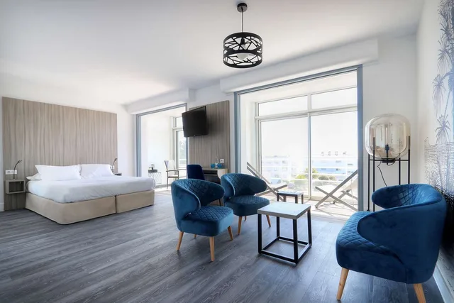 غرفة ديلوكس بسرير كوين بشرفة، Best Western Hotel Le Bellevue 4/5