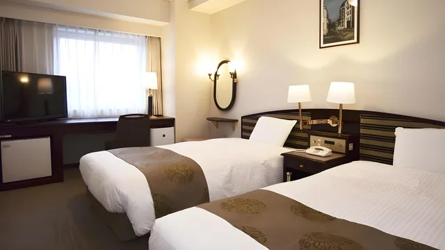 غرفة قياسية بسريرين منفصلين بغرفتين، Hotel Sankyo Fukushima 1/1