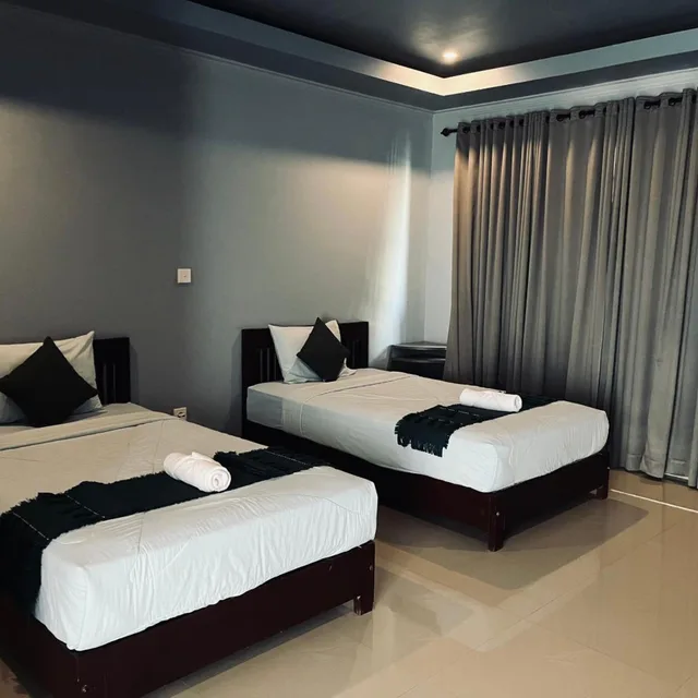 غرفة ديلوكس بسريرين منفصلين بإطلالة على البحر، Ridho Malik Hotel 7/8