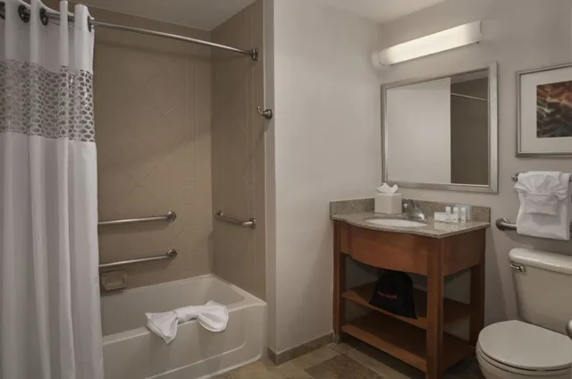 جناح بسريرين مزدوجين بغرفة نوم واحدة مع أريكة، Hampton Inn and Suites Milwaukee Downtown 2/2