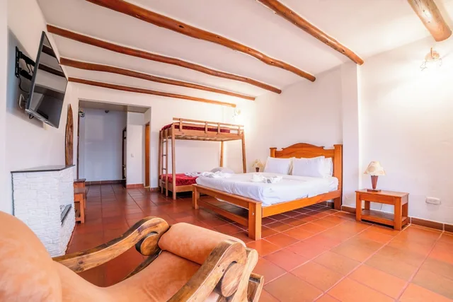 غرفة قياسية رباعية، Hotel Campestre Cordillera de Los Andes 2/8