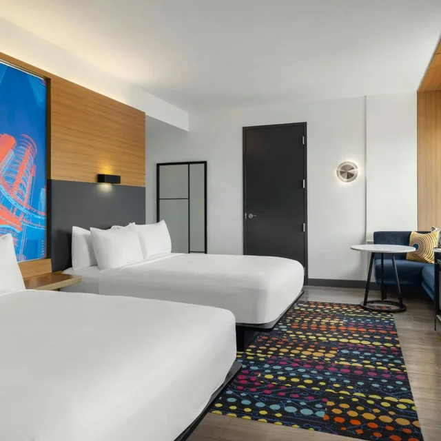Aloft, Guest Room, 2 Queen Beds، Aloft Houston Galleria Hotel 1/8