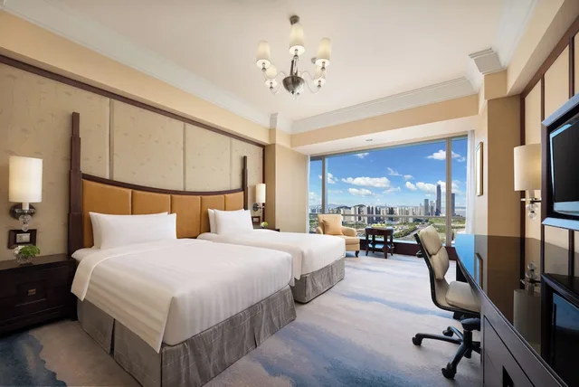 غرفة ديلوكس بسريرين منفصلين، Shangri-La Wenzhou 4/6
