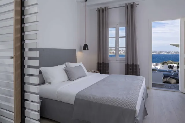غرفة سوبيريور بسريرين منفصلين بإطلالة على البحر، Mykonos Princess 1/5