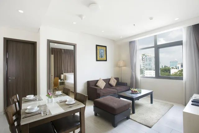 شقة تنفيذية بإطلالة على المدينة بغرفتي نوم، G8 Center Hotel Saigon 2/2