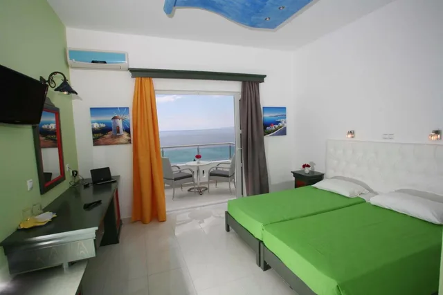 غرفة بريميوم بسرير مزدوج بإطلالة على البحر، Princessa Hotel 4/6