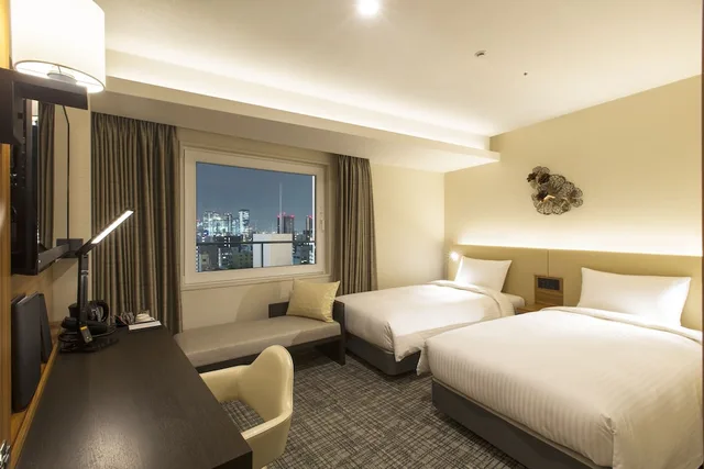 غرفة ديلوكس مفردة بسريرين منفصلين، Premier Hotel CABIN PRESIDENT Osaka 1/4