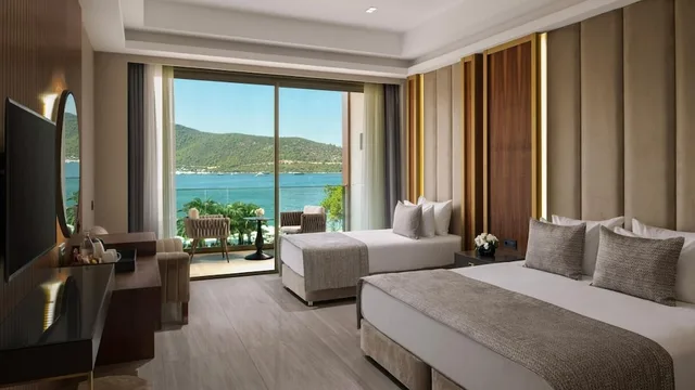 غرفة سوبيريور بإطلالة على البحر مفردة بسريرين منفصلين، Vogue Hotel Supreme Bodrum 2/5