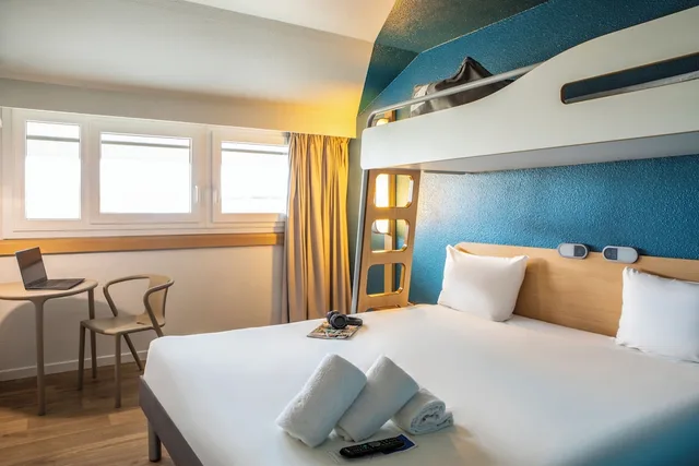 غرفة عائلية بسريرين مزدوجين، IBIS BUDGET PARIS PORTE DE PANTIN 7/10