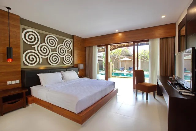 جناح بسريرين مزدوجين بـ3 غرف نوم بمسبح خاص، Mutiara Bali Boutique Resort Villa Spa 1/1