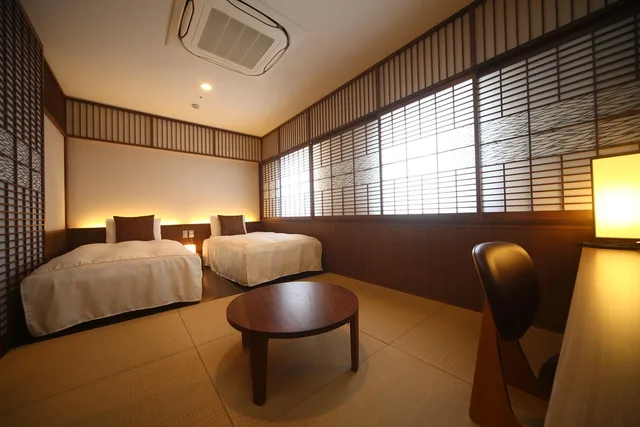 Japanese Western, Twin Beds, Sauna، Hotel Tau, Kumamoto 1/2