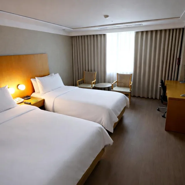 غرفة عائلية بسريرين منفصلين، The Grand Hotel Daegu 2/6
