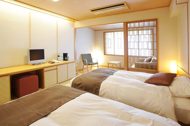 غرفة بسريرين منفصلين، Hotel Taisetsu ONSEN&CANYON RESORT 4/4