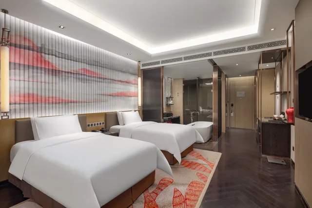 غرفة بسريرين منفصلين، Hualuxe Hotels And Resorts Wuhu 1/3