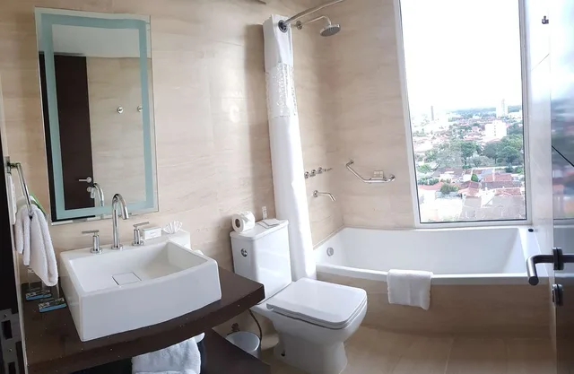 غرفة بانورامية بسرير كينج بإطلالة، Hampton By Hilton Santa Cruz Equipetrol 4/4