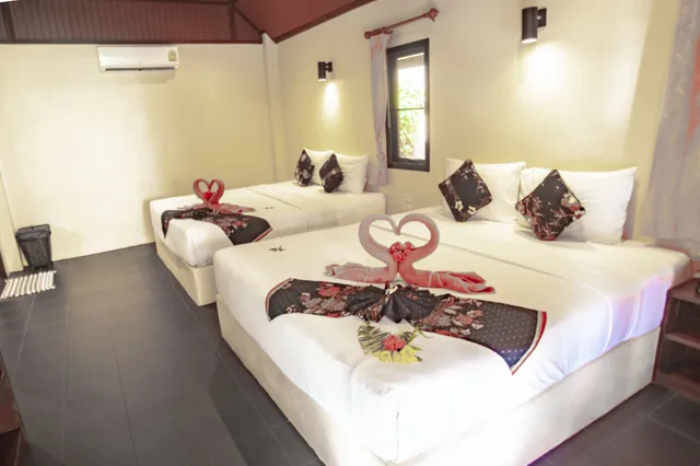 بنغل بسريرين مزدوجين، LANTA PEARL BEACH RESORT 1/10