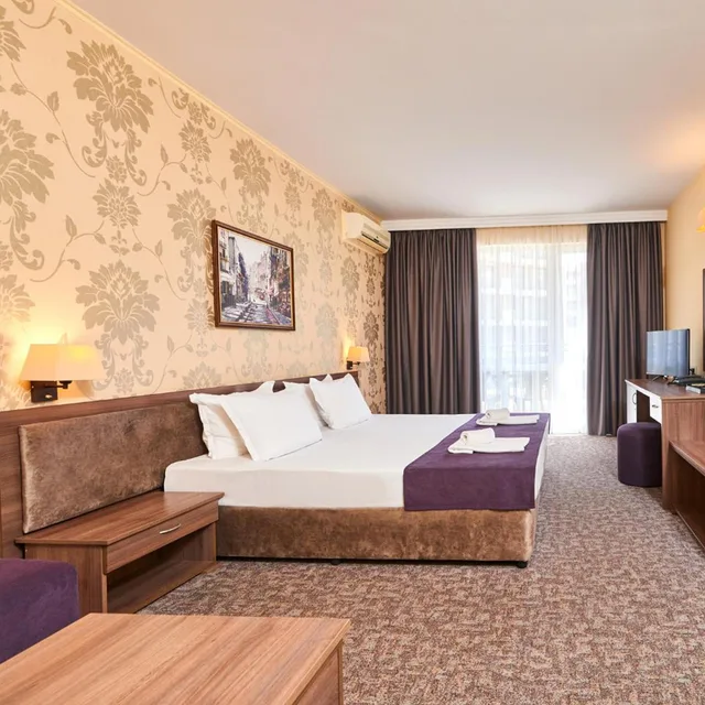 غرفة بسرير مزدوج أو سريرين منفصلين، Hotel Forum 8/10