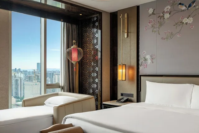 غرفة غراند عائلية بإطلالة على النهر، Wanda Reign Chengdu 1/3