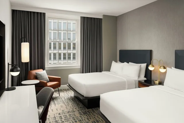 غرفة سوبيريور بسريرين كوين بإطلالة على المدينة، Le Meridien Philadelphia 1/6